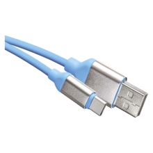 EMOS kabel USB 2.0 A/M - USM C/M 1m modrý Kód: SM7025B
