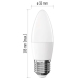 EMOS LED candle BASIC B35 5.5W/40W E27 3000K 470lm NonDim opál