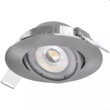 EMOS LED downlight Exclusive 5W 450lm/830 IP20 ;broušený,nikl