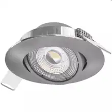 EMOS LED downlight Exclusive 5W 450lm/830 IP20 ;broušený,nikl