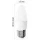 EMOS LED svíčka BASIC B35 5.5W/40W E27 3000K 470lm NonDim opál