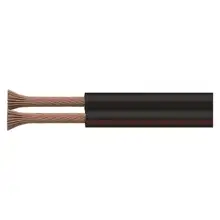 EMOS nestíněná dvojlinka CYH 2x0.15mm (O) ;černá/červená 200m
