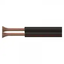 EMOS nestíněná dvojlinka CYH 2x0.35mm (O) ;černá/červená 100m