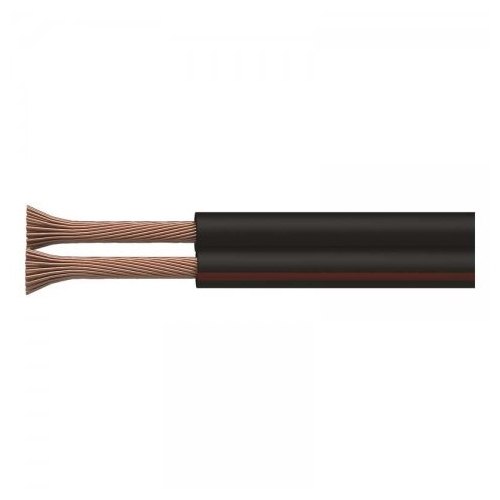 EMOS nestíněná dvojlinka CYH 2x0.5mm (O) ;černá/červená 100m