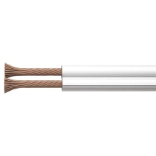 EMOS nestíněná dvojlinka CYH 2x0.75mm (O) ;bílá/bílá 100m