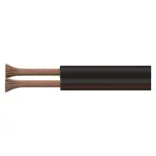 EMOS nestíněná dvojlinka CYH 2x1mm (O) ;černá/červená 100m