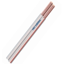 EMOS nestíněná dvojlinka CYH 2x1mm (O) ;průhledná/červená 100m
