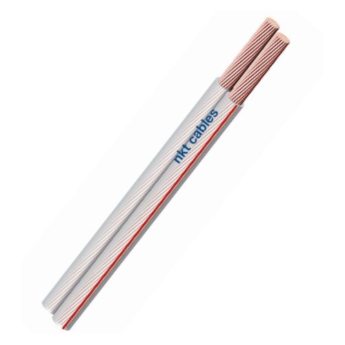 EMOS nestíněná dvojlinka CYH 2x1mm (O) ;průhledná/červená 100m