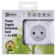 EMOS prodlužovací přívod. 4-zás. +2xUSB 1.9m P04119U 250V/10A max.H05VV-F3Gx1mm