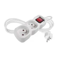 EMOS prodlužovák 2-zásuvkový 1.4m s vypínačem P12114 250V/16A