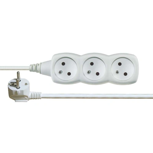 EMOS prodlužovák 3-zásuvkový 3m bez vypínače P0313C 250V/10A H05VV-F3Gx1mm
