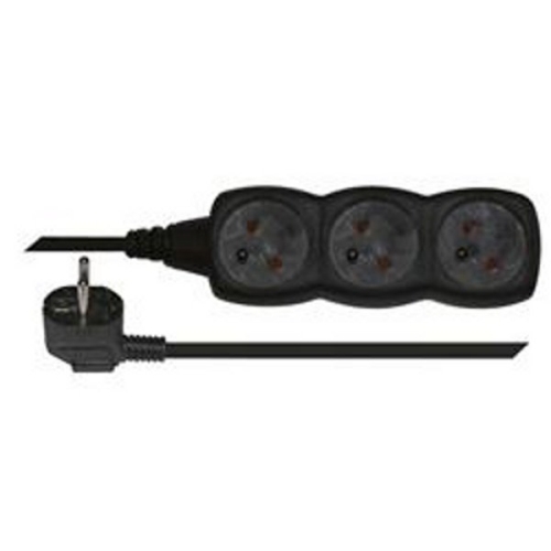 EMOS prodlužovák 3-zásuvkový 3m kod HE0313 ČERNÁ Kód:PC0313