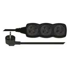 EMOS prodlužovák 3-zásuvkový 5m HE0315 ČERNÁ Kód:PC0315