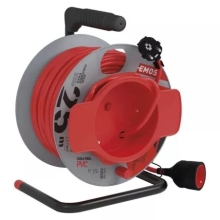 EMOS prodlužovák na bubnu 1-zásuvkový 25m PVC DG-XZF01 tepel.pojis.