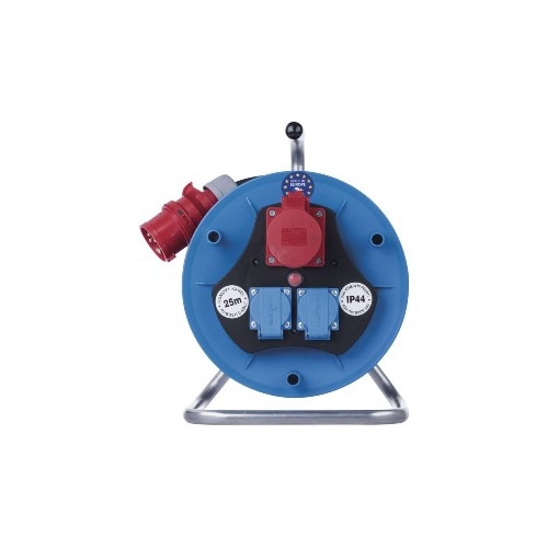 EMOS prodlužovák na bubnu 3-zásuvkový 25m guma tepel.pojis. IP44