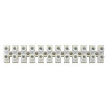 EMOS řadová svorkovnice 12x 4 mm2 ;bílá /KL0/ 015