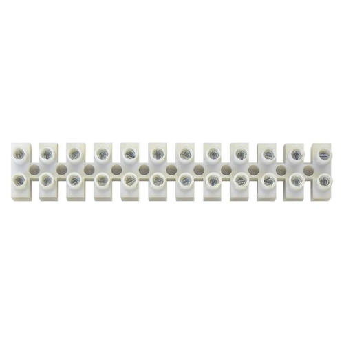 EMOS řadová svorkovnice 12x 4 mm2 ;bílá /KL0/ 015
