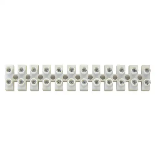 EMOS řadová svorkovnice 12x 4 mm2 ;bílá /KL0/ 015