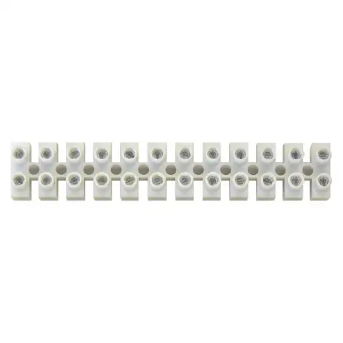 EMOS řadová svorkovnice KL2 12x10mm ;bílá