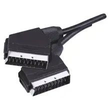 EMOS šňůra propoj AV SCART/MSCART/M 21 pin 3 m SB2003 plné zapojené
