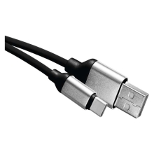 EMOS USB kabel 2.0 A/M - USB C/M 1m černá Kód:SM7025BL