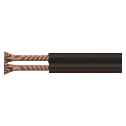 EMOS vodič nestíněný dvojlinka 2x1.5 mm S8290 100 m černá/červenočerná