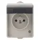 EMOS Zásuvka nástěnná 1-násobná, 16A/250V, IP54