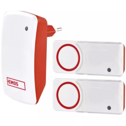 EMOS zvonek bezdrátový 838R 2xtlačítko Kód:P5750.2T