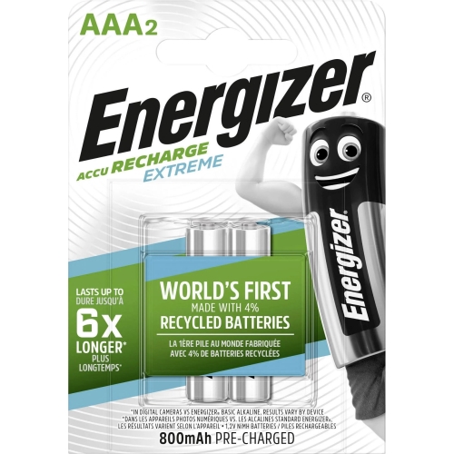 ENERGIZER baterie nabíjecí EXTREME 800mAh AAA/HR03 ;BL2