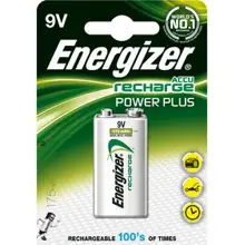 ENERGIZER baterie nabíjecí POWER.PLUS 175mAh 9V/HR22 ;BL1