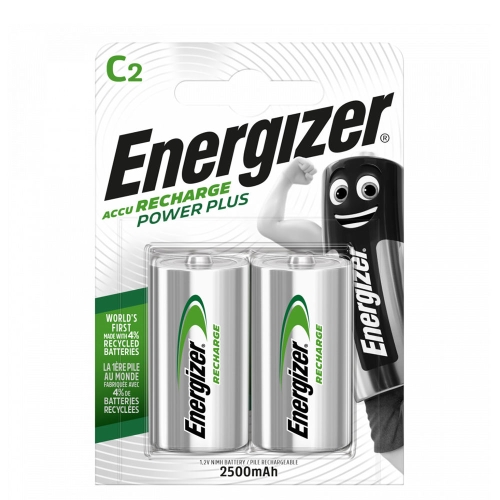 ENERGIZER baterie nabíjecí POWER.PLUS 2500mAh C/HR14 ;BL2