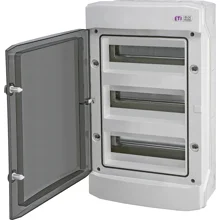 ETI rozvodnice na omítku ECH-36PT 36mod. IP65 průhledná dvířka šedá