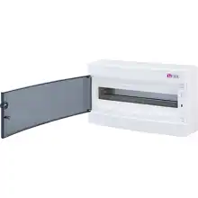 ETI rozvodnice na omítku ECT18PT 18mod. IP40 průhledná dvířka bílá