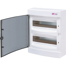 ETI rozvodnice na omítku ECT24PT 24mod. IP40 průhledná dvířka bílá