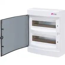 ETI rozvodnice na omítku ECT24PT 24mod. IP40 průhledná dvířka bílá