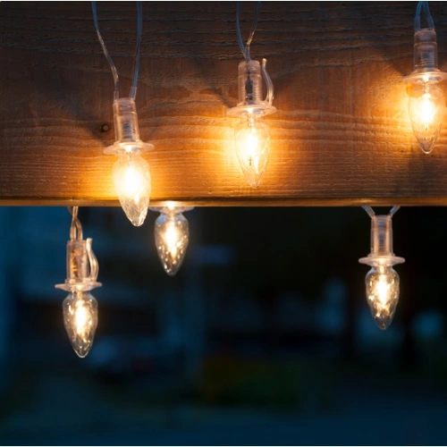 EXIHAND ván.souprava.LED.filam. Šiška venkovní 20V/0.2W ; čirá/čirá.kab.