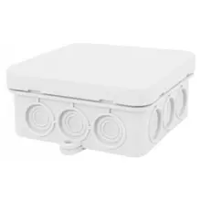 FAMATEL krabice na omítku K12 85x85x40mm IP55 ;šedá naklap.víko