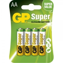 GP baterie alkalická SUPER AA/LR6/15A ;BL4