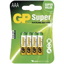 GP baterie alkalická SUPER AAA/LR03/24A ;BL4