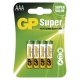 GP baterie alkalická SUPER AAA/LR03/24A ;BL4