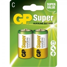 GP baterie alkalická SUPER C/LR14/14A ;BL2