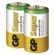 GP baterie alkalická SUPER D/LR20/13A ;2-shrink