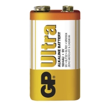 GP baterie alkalická ULTRA 9V/6LF22/1604AU ; 1-shrink