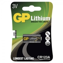 GP baterie lithiová 3V/1400mAh CR123A