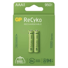 GP baterie nabíjecí RECYKO 1000mAh AAA/HR03/ ; 2PP