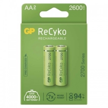 GP baterie nabíjecí RECYKO 2700mAh AA/HR6/ ; 2PP