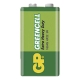 GP baterie zinko-chlorid. GREENCELL 9V/6F22/1604G ;1-shrink