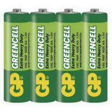 GP baterie zinko-chlorid. GREENCELL AA/R6/15G ;4-shrink