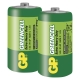 GP baterie zinko-chlorid. GREENCELL C/R14/14G ;2-shrink