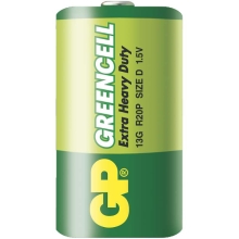 GP baterie zinko-chlorid. GREENCELL D/R20/13G ;2-shrink